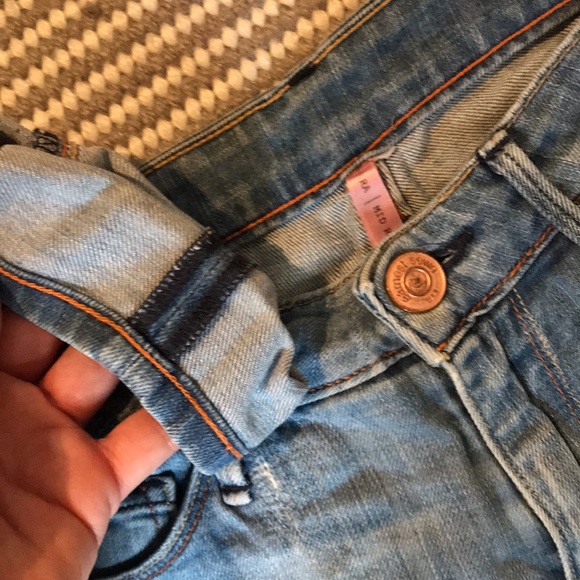 🇺🇸 EARNEST SEWN sz 26 Esra Mid-Rise Skinny Jeans Premium Salvage Light Denim - Picture 6 of 16